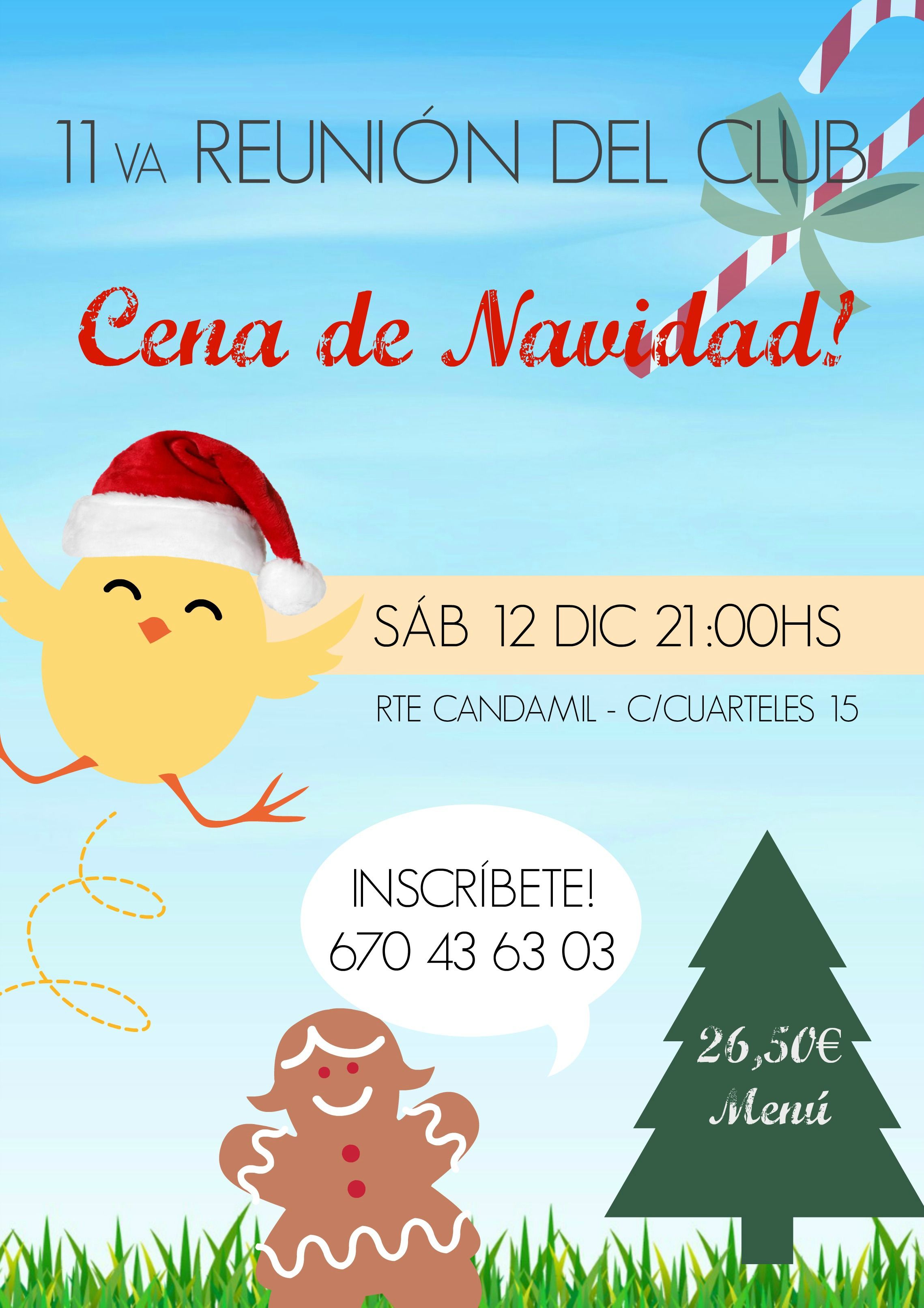 CARTEL CENA NAVIDAD